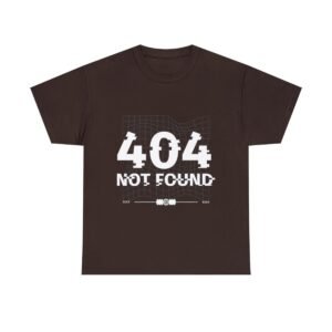 404 Not Found Unisex Heavy Cotton Tee