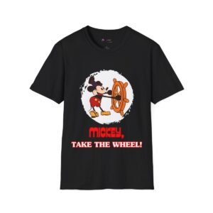 Mickey Mouse Take The Wheel Unisex Softstyle T-Shirt